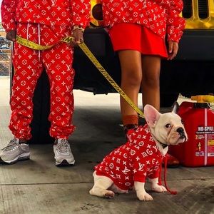 dog lv supreme hoodie